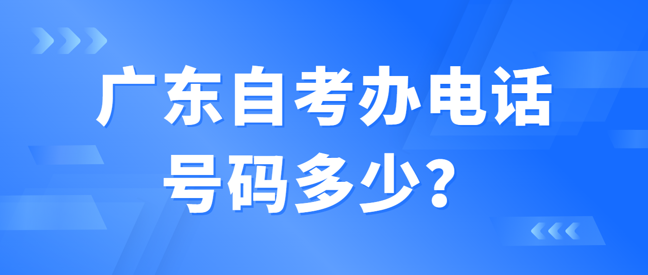 广东自考办电话号码多少？(图1)