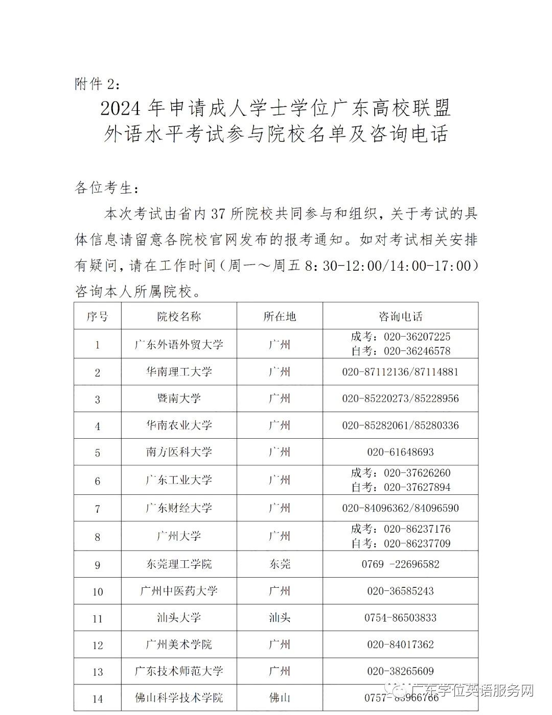 2024年广东省高校联盟外语水平考试报考公告(图1)