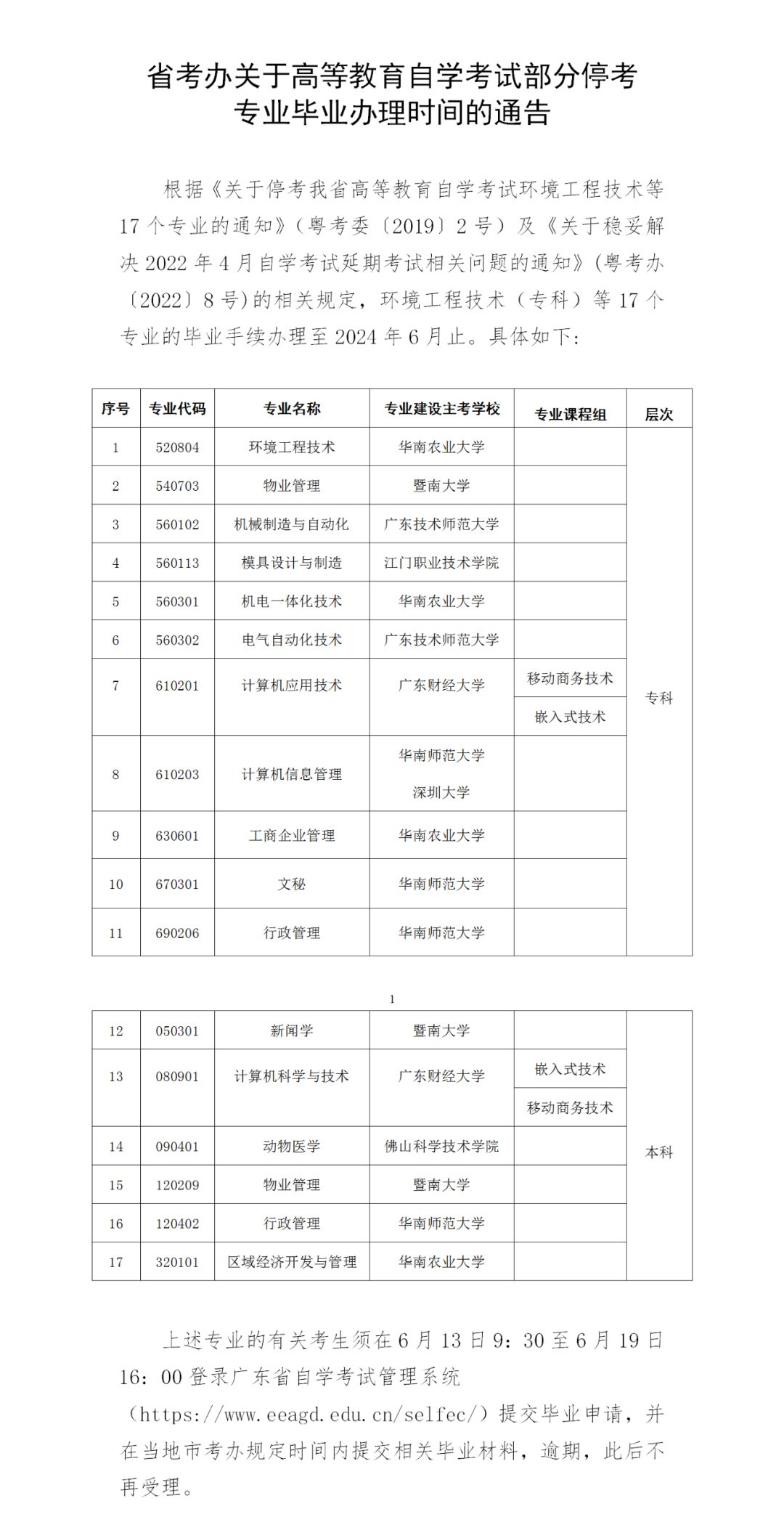 [清远]关于2024年自学考试毕业办理工作的通告(图3)